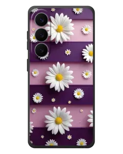 Чохол для Samsung Galaxy S26 Plus з картинкою «Ромашки на фіолетовому»