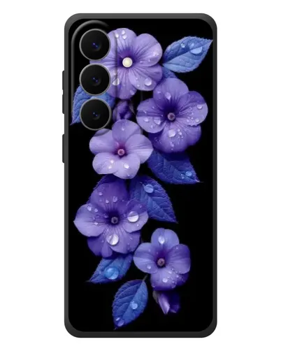 Чохол для Samsung Galaxy S26 Plus з картинкою «Фіолетові квіти з росою» Чохол для Samsung Galaxy S26 Plus з картинкою «Фіолетові квіти з росою»