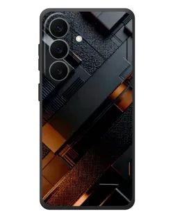 Чехол для Samsung Galaxy S26 Plus с картинкой «Черные геометрические блоки»