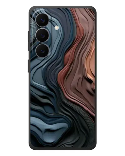 Чехол для Samsung Galaxy S26 Plus с картинкой «Цветные волны каньона»