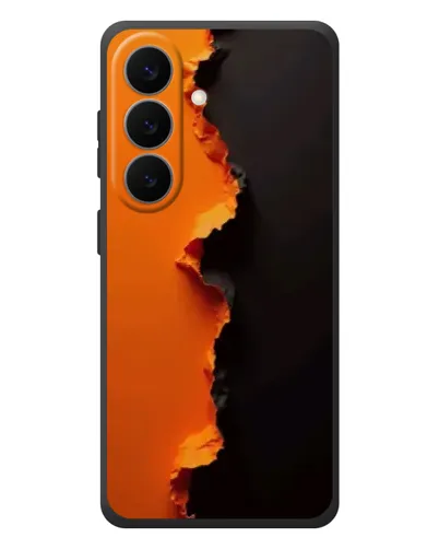 Чехол для Samsung Galaxy S26 Plus с картинкой «Оранжевый разлом»
