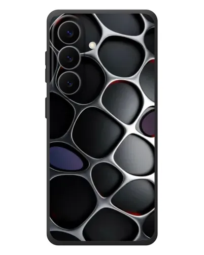 Чехол для Samsung Galaxy S26 Plus с картинкой «Объемная темная решетка»