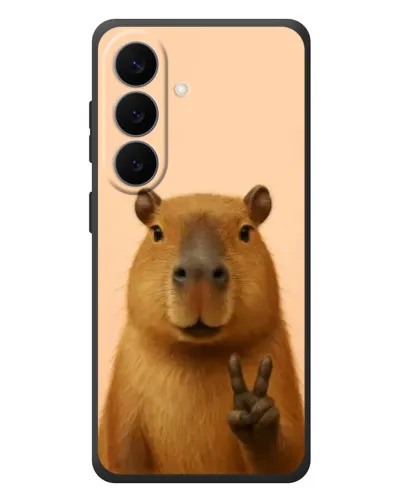Чехол для Samsung Galaxy S26 Plus с картинкой «Капибара виктория» Чехол для Samsung Galaxy S26 Plus с картинкой «Капибара виктория»