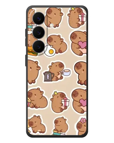 Чехол для Samsung Galaxy S26 Plus с картинкой «Капибары паттерн» Чехол для Samsung Galaxy S26 Plus с картинкой «Капибары паттерн»