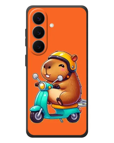 Чехол для Samsung Galaxy S26 Plus с картинкой «Капибара на скутере» Чехол для Samsung Galaxy S26 Plus с картинкой «Капибара на скутере»