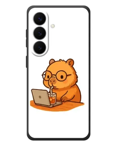 Чехол для Samsung Galaxy S26 Plus с картинкой «Капибара с ноутбуком» Чехол для Samsung Galaxy S26 Plus с картинкой «Капибара с ноутбуком»