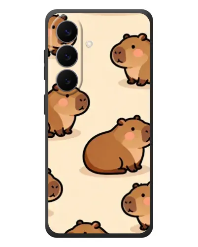 Чехол для Samsung Galaxy S26 Plus с картинкой «Паттерн милых капибар» Чехол для Samsung Galaxy S26 Plus с картинкой «Паттерн милых капибар»