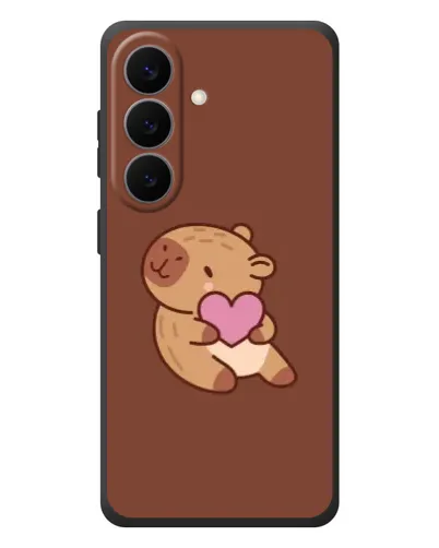 Чехол для Samsung Galaxy S26 Plus с картинкой «Капибара с сердцем» Чехол для Samsung Galaxy S26 Plus с картинкой «Капибара с сердцем»