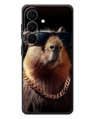 Чехол для Samsung Galaxy S26 Plus с картинкой «Капибара золотая цепь» Чехол для Samsung Galaxy S26 Plus с картинкой «Капибара золотая цепь»