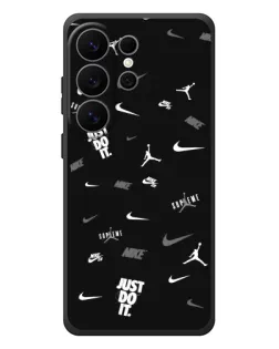 Чехол для Samsung Galaxy S26 Ultra с картинкой «Nike Black Pattern»