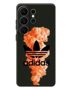 Чехол для Samsung Galaxy S26 Ultra с картинкой «Оранжевый дым Adidas»