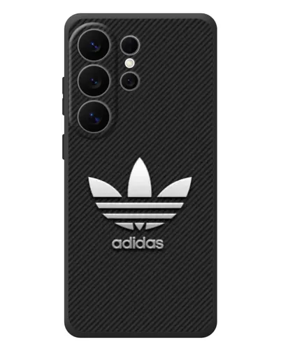 Чехол для Samsung Galaxy S26 Ultra с картинкой «Adidas Карбоновая текстура»