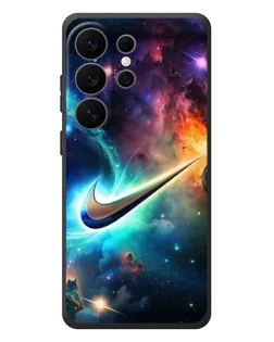Чехол для Samsung Galaxy S26 Ultra с картинкой «Космический Nike Swoosh»
