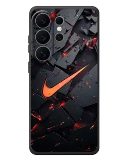 Чехол для Samsung Galaxy S26 Ultra с картинкой «Nike — эффект разломов»