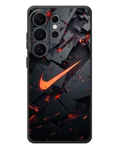 Чехол для Samsung Galaxy S26 Ultra с картинкой «Nike — эффект разломов»