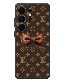 Чехол для Samsung Galaxy S26 Ultra с картинкой «LV с бантом»
