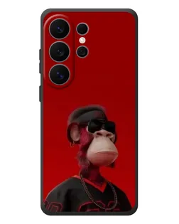 Чехол для Samsung Galaxy S26 Ultra с картинкой «Bored Ape в красном»