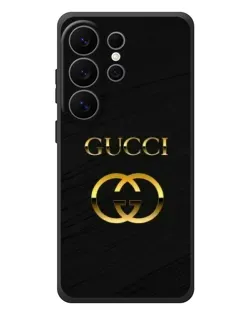 Чехол для Samsung Galaxy S26 Ultra с картинкой «Золотой логотип Gucci» Чехол для Samsung Galaxy S26 Ultra с картинкой «Золотой логотип Gucci»