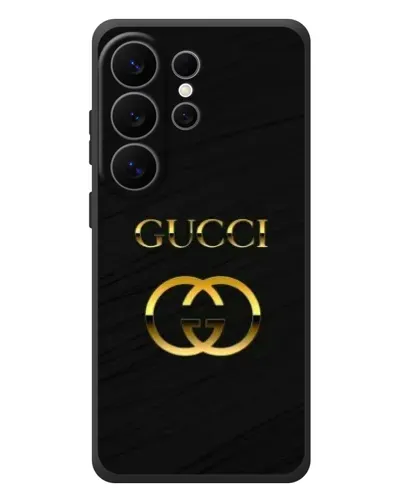 Чехол для Samsung Galaxy S26 Ultra с картинкой «Золотой логотип Gucci» Чехол для Samsung Galaxy S26 Ultra с картинкой «Золотой логотип Gucci»