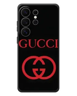 Чехол для Samsung Galaxy S26 Ultra с картинкой «Gucci — красный логотип» Чехол для Samsung Galaxy S26 Ultra с картинкой «Gucci — красный логотип»