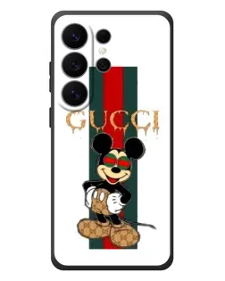 Чехол для Samsung Galaxy S26 Ultra с картинкой «Микки Маус Gucci — полосы» Чехол для Samsung Galaxy S26 Ultra с картинкой «Микки Маус Gucci — полосы»