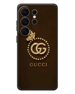 Чехол для Samsung Galaxy S26 Ultra с картинкой «Gucci — золотая бабочка» Чехол для Samsung Galaxy S26 Ultra с картинкой «Gucci — золотая бабочка»