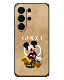 Чехол для Samsung Galaxy S26 Ultra с картинкой «Микки Маус Gucci — крафт» Чехол для Samsung Galaxy S26 Ultra с картинкой «Микки Маус Gucci — крафт»