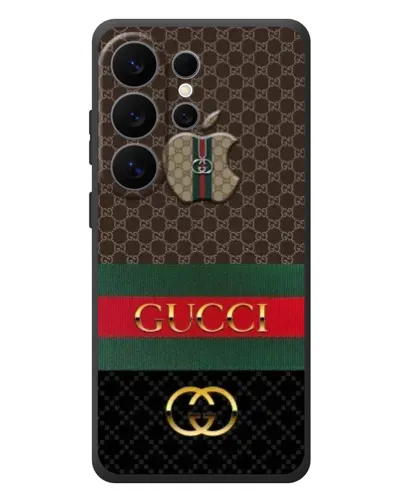 Чехол для Samsung Galaxy S26 Ultra с картинкой «Gucci — брендированный десерт» Чехол для Samsung Galaxy S26 Ultra с картинкой «Gucci — брендированный десерт»