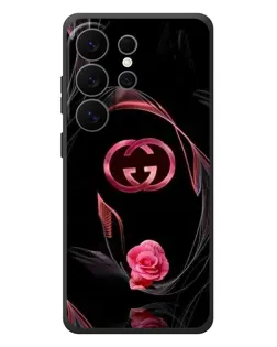 Чехол для Samsung Galaxy S26 Ultra с картинкой «Gucci — неоновая роза» Чехол для Samsung Galaxy S26 Ultra с картинкой «Gucci — неоновая роза»