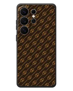 Чехол для Samsung Galaxy S26 Ultra с картинкой «Gucci — золотые диагонали» Чехол для Samsung Galaxy S26 Ultra с картинкой «Gucci — золотые диагонали»