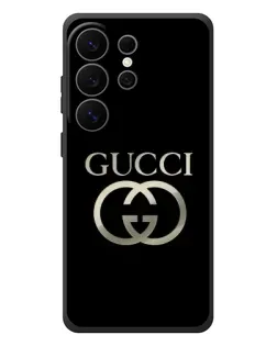 Чехол для Samsung Galaxy S26 Ultra с картинкой «Gucci — золото на черном» Чехол для Samsung Galaxy S26 Ultra с картинкой «Gucci — золото на черном»