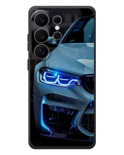 Чехол для Samsung Galaxy S26 Ultra с картинкой «Взгляд BMW с синими фарами» Чехол для Samsung Galaxy S26 Ultra с картинкой «Взгляд BMW с синими фарами»