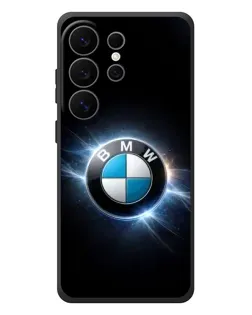 Чехол для Samsung Galaxy S26 Ultra с картинкой «BMW — неоновое сияние»