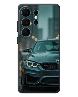 Чехол для Samsung Galaxy S26 Ultra с картинкой «BMW в огнях города»