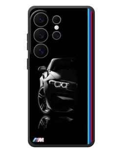 Чехол для Samsung Galaxy S26 Ultra с картинкой «Силуэт BMW в темноте»