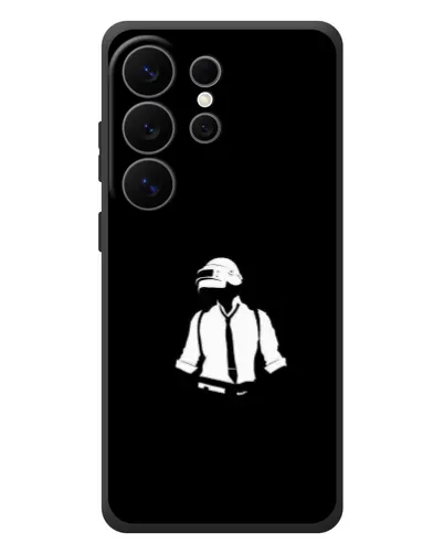 Чехол для Samsung Galaxy S26 Ultra с картинкой «PUBG — белый шлем»