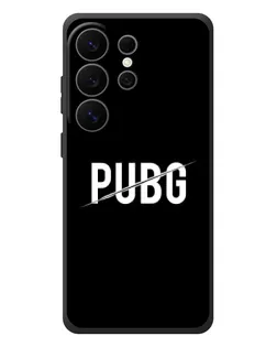 Чехол для Samsung Galaxy S26 Ultra с картинкой «PUBG — белый логотип»