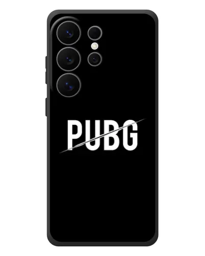 Чехол для Samsung Galaxy S26 Ultra с картинкой «PUBG — белый логотип»
