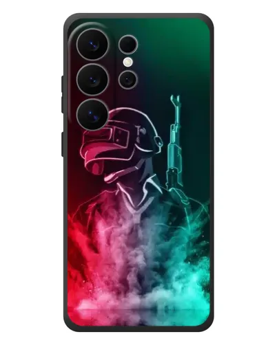 Чехол для Samsung Galaxy S26 Ultra с картинкой «PUBG — огненный воин»