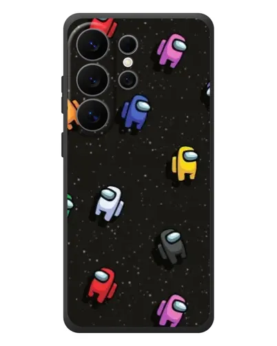Чехол для Samsung Galaxy S26 Ultra с картинкой «Космический паттерн Among Us»