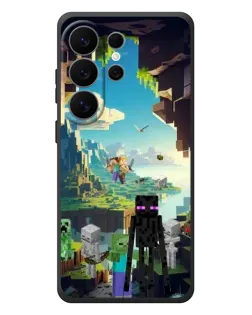 Чехол для Samsung Galaxy S26 Ultra с картинкой «Эндермен в лесу»