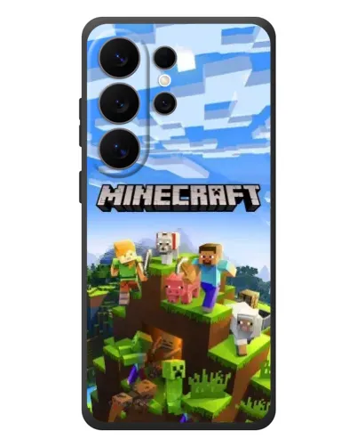 Чехол для Samsung Galaxy S26 Ultra с картинкой «Minecraft классический мир»