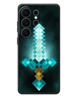 Чехол для Samsung Galaxy S26 Ultra с картинкой «Алмазный меч неон»