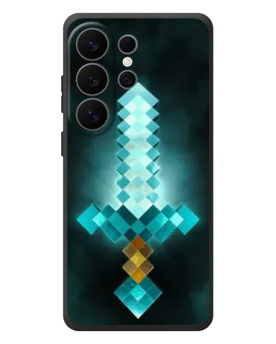 Чехол для Samsung Galaxy S26 Ultra с картинкой «Алмазный меч неон»
