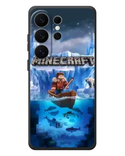 Чехол для Samsung Galaxy S26 Ultra с картинкой «Minecraft ледяной мир»