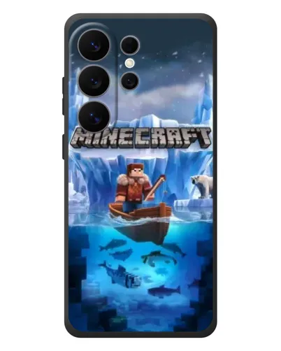 Чехол для Samsung Galaxy S26 Ultra с картинкой «Minecraft ледяной мир»