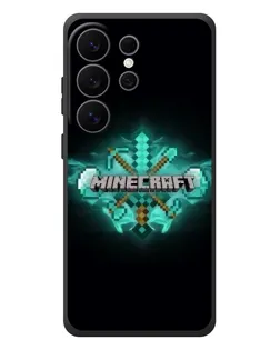 Чехол для Samsung Galaxy S26 Ultra с картинкой «Minecraft Diamond лого»