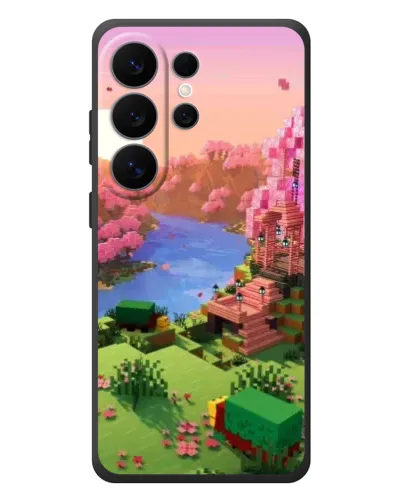 Чехол для Samsung Galaxy S26 Ultra с картинкой «Розовое дерево Minecraft»