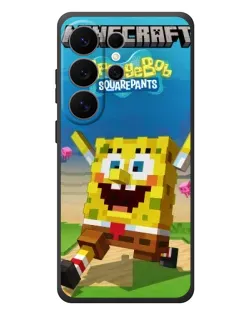 Чохол для Samsung Galaxy S26 Ultra з картинкою «Губка Боб Minecraft»