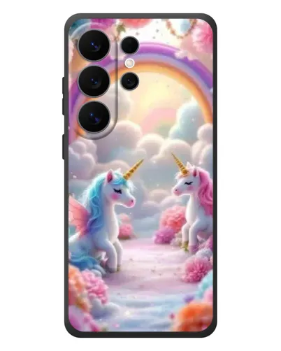 Чохол для Samsung Galaxy S26 Ultra з картинкою «Веселка і єдинороги» Чохол для Samsung Galaxy S26 Ultra з картинкою «Веселка і єдинороги»